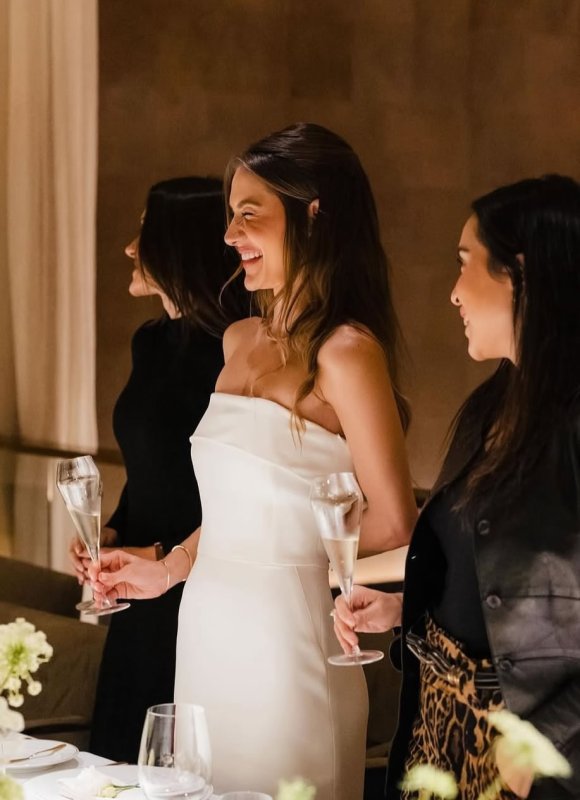 Vestido Andrea Bogosian Crepe Iggy Off White Marcela Lopes
