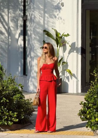 Conjunto Tarsila Vermelho Letih Carol Antunes