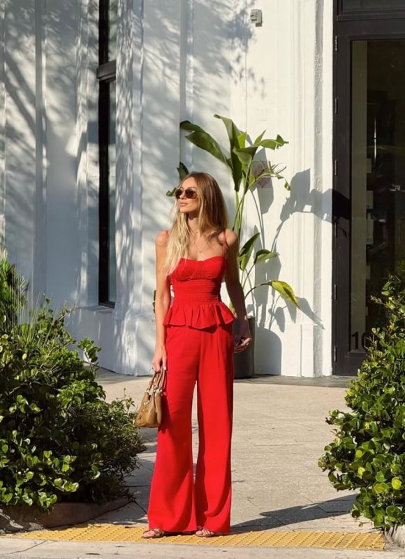 Conjunto Tarsila Vermelho Letih Carol Antunes