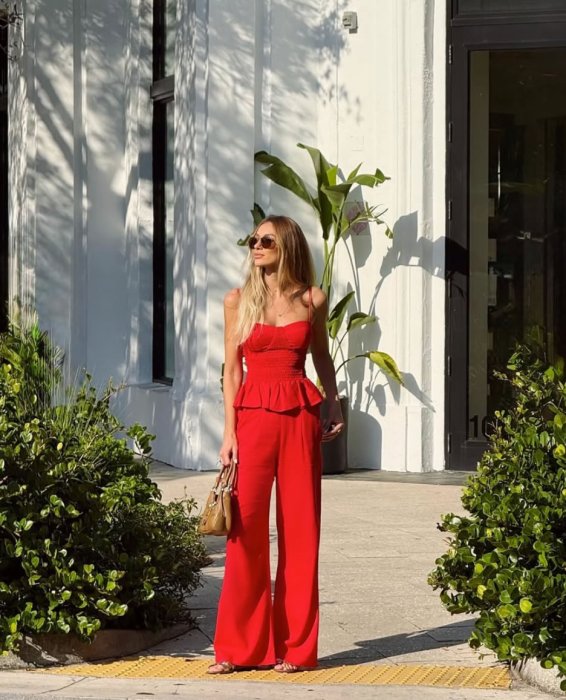 Conjunto Tarsila Vermelho Letih Carol Antunes