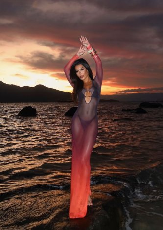 Vestido Aya Degrade Laranja - Sol Brand Thaylise Ferreira