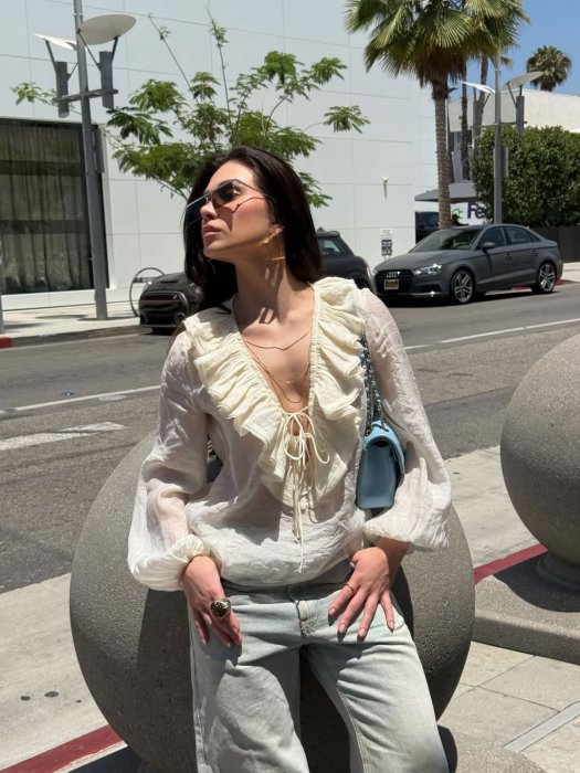 Blusa Com Babados Zw Collection Zara Flavia Pavanelli