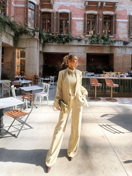 Blazer Mary Chart usado por Ana Paula Siebert Justus na Cidade Matarazzo